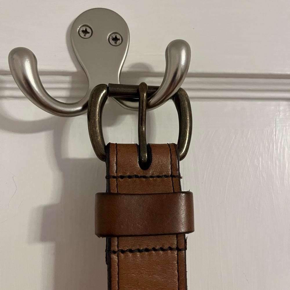 Rancourt & Co. Size 34 Natural Horween Chromexcel Leather Slim Belt